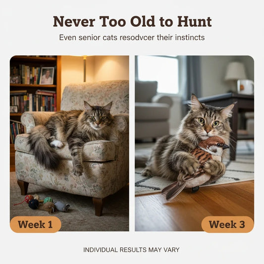 FlutterCatch Motion-Activated Bird Cat Toy