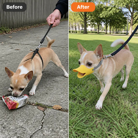 HushMuzzle Soft Silicone Duck-Bill Dog Muzzle