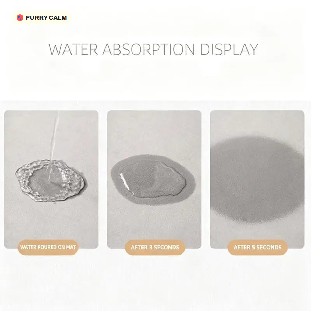 Cow Cat Absorbent Bath Mat shown in use