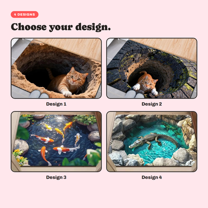 The four available designs shown side by side