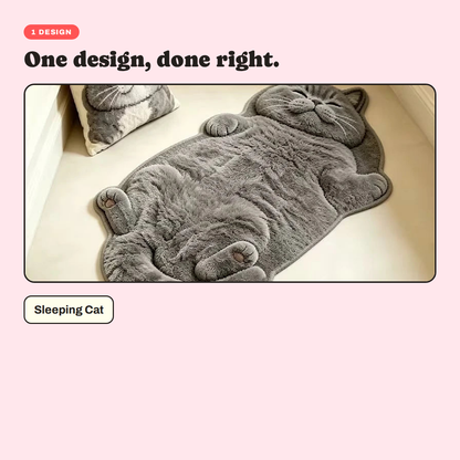 The designs available for the Sleepy Cat Oversized Floor Rug