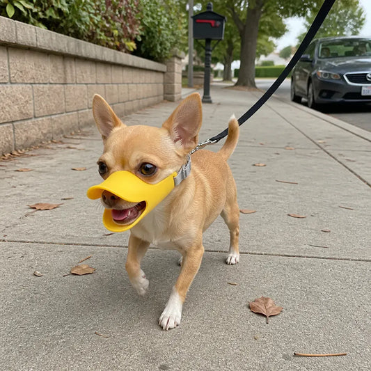 HushMuzzle Soft Silicone Duck-Bill Dog Muzzle