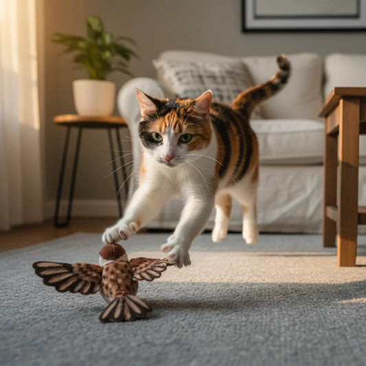 FlutterCatch Motion-Activated Bird Cat Toy