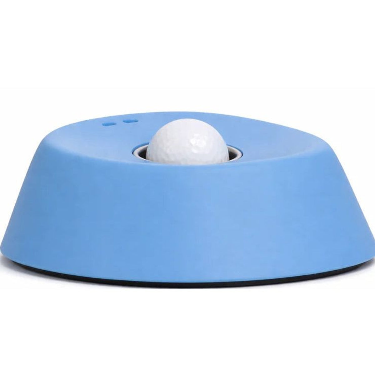 Paw Calm slow feeder bowl in blue with raised centre dome, on a plain white background