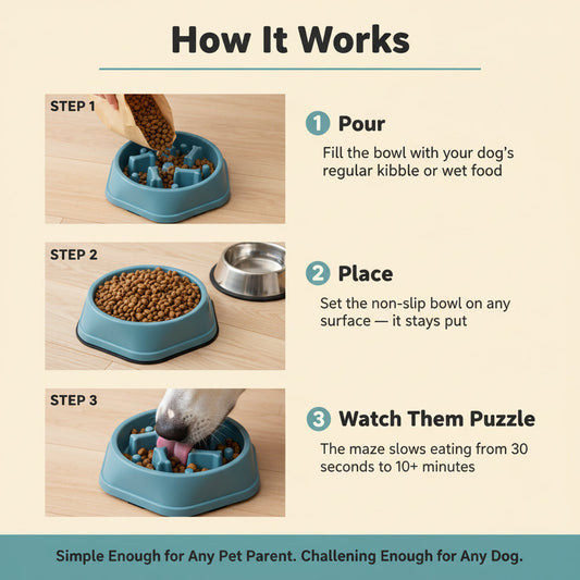 MazeMeal Slow Feeder Dog Bowl