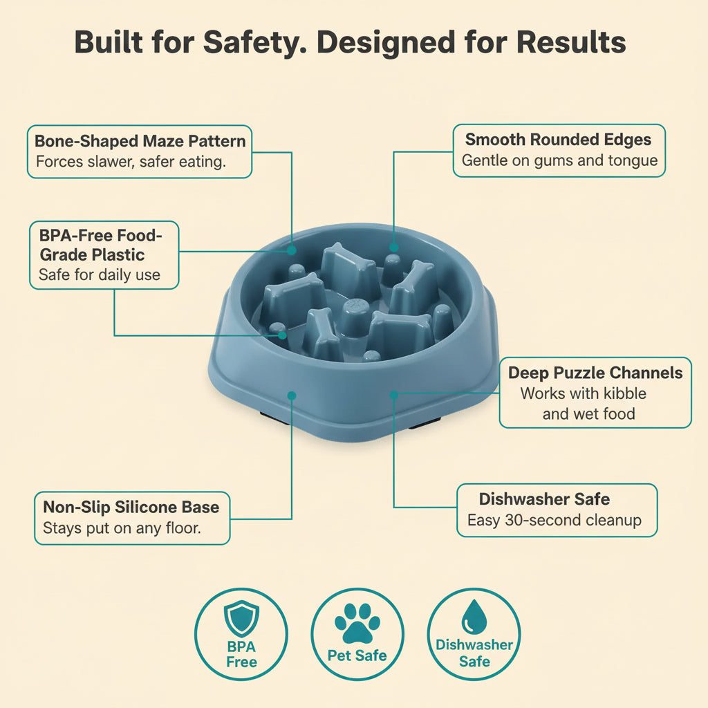 MazeMeal Slow Feeder Dog Bowl
