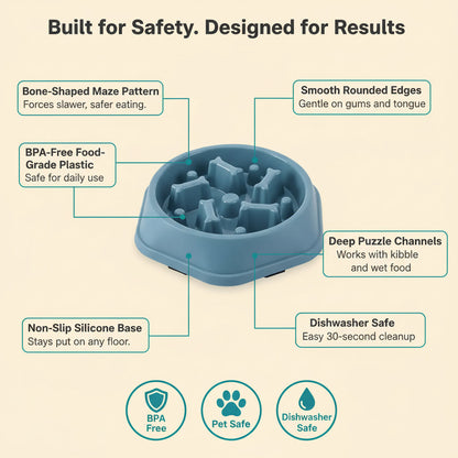 MazeMeal Slow Feeder Dog Bowl