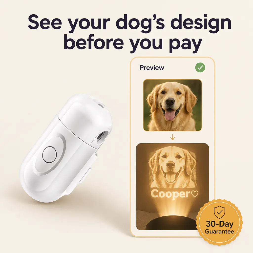 Custom Pet Portrait Projector Night Light