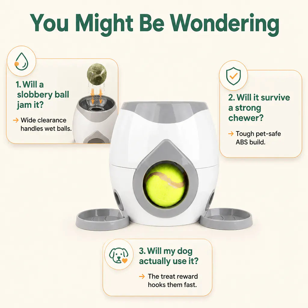 FetchBot Automatic Ball Launcher and Treat Dispenser