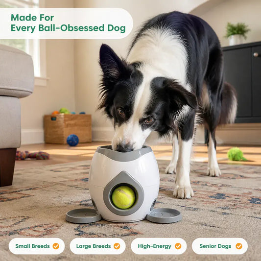 FetchBot Automatic Ball Launcher and Treat Dispenser