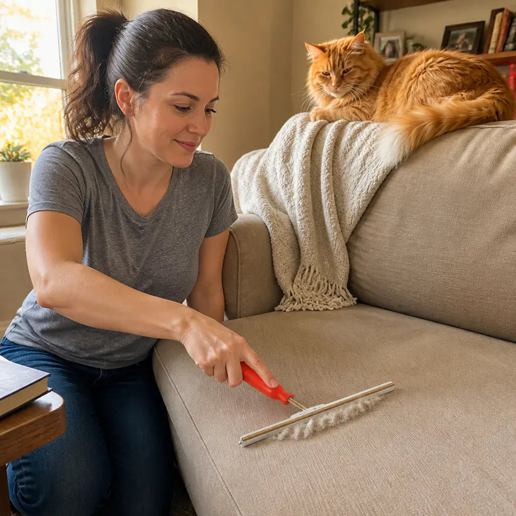 FurRake Pet Hair Remover for Carpet and Upholstery