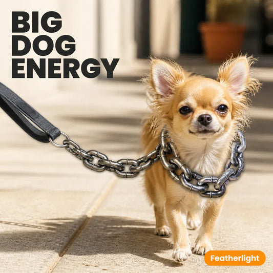 FauxChain Lightweight Chain-Look Dog Leash