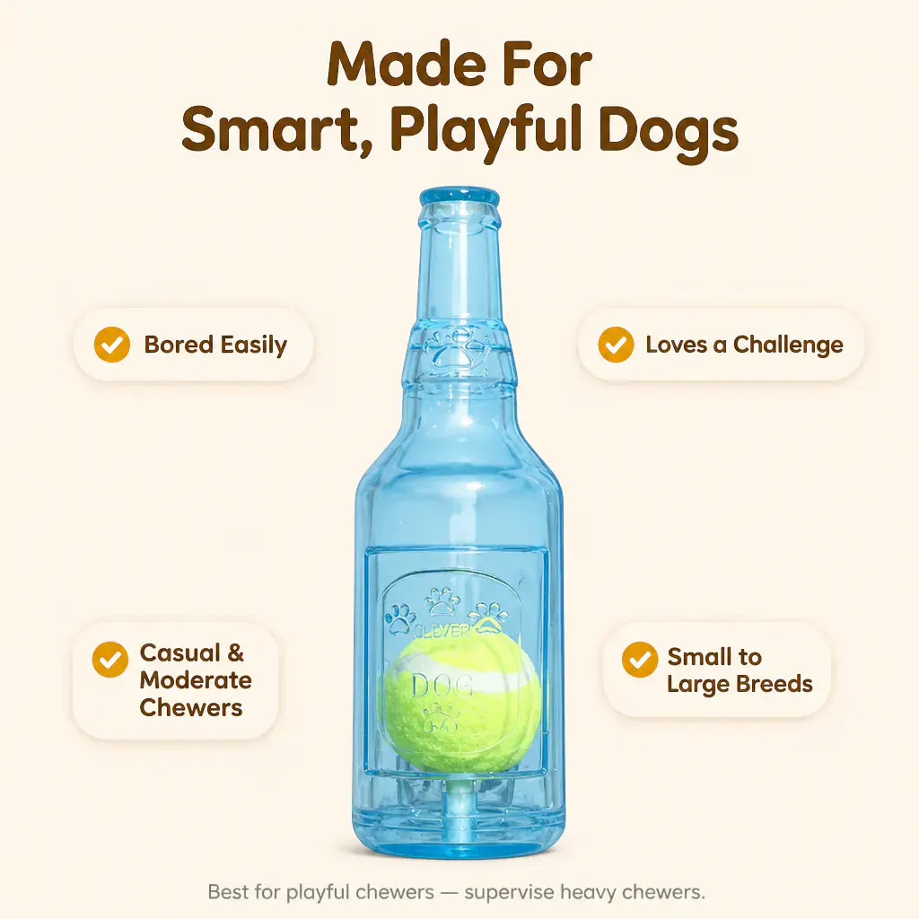 BrewChew Squeaky Beer Bottle Dog Toy