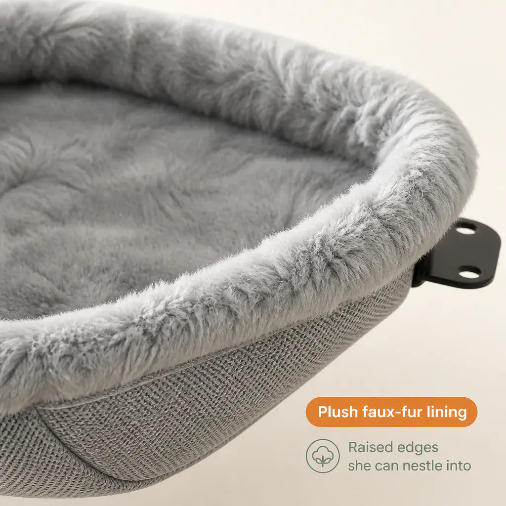 DeskNest Clamp-On Cat Hammock for Desks