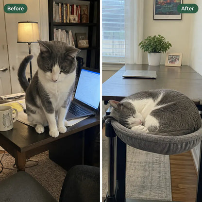 DeskNest Clamp-On Cat Hammock for Desks