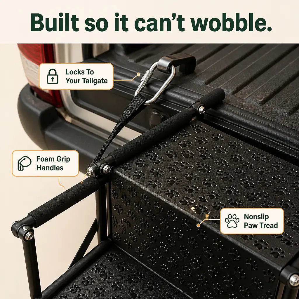 StepPaws 4-Step Folding Dog Car Stairs